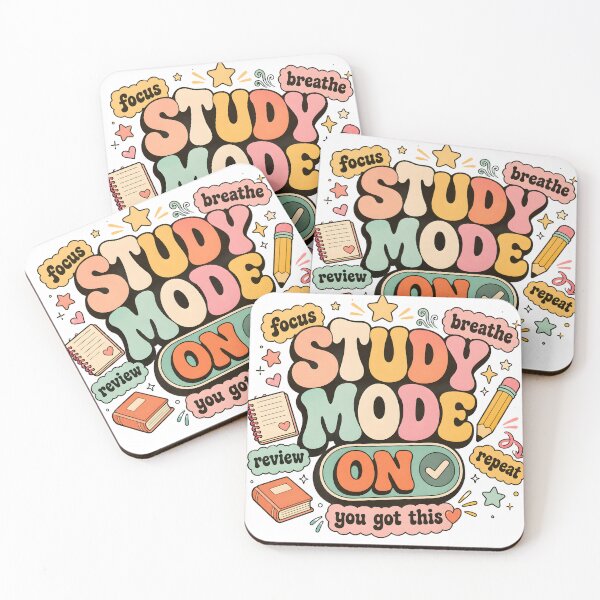 Item preview, Study Mode On - Retro Back to School Motivational Quote designed and sold by Canvas Vibe Studio.