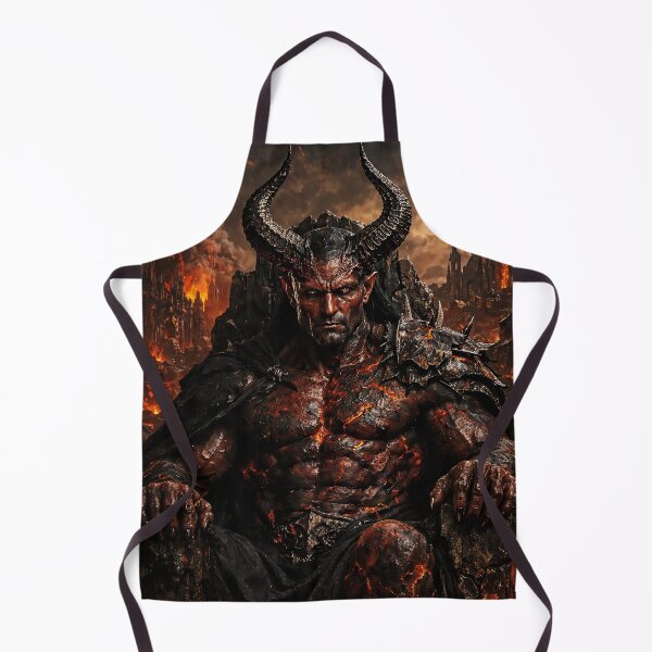 Item preview, Demonic Infernal Warlord on Throne – Dark Fantasy Lava Titan designed and sold by thor81pl.
