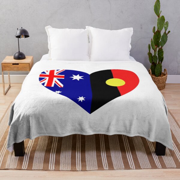 Item preview, Australian Aboriginal Heart Flags designed and sold by HappyArts90.