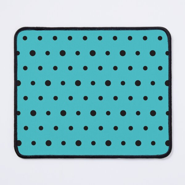 Item preview, Turquoise And Black Polka Dot Pattern designed and sold by pattern-archive.