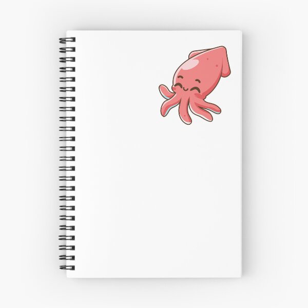 Item preview, Happy Pink Squid Kawaii Sea Creature Art designed and sold by cchpsz.