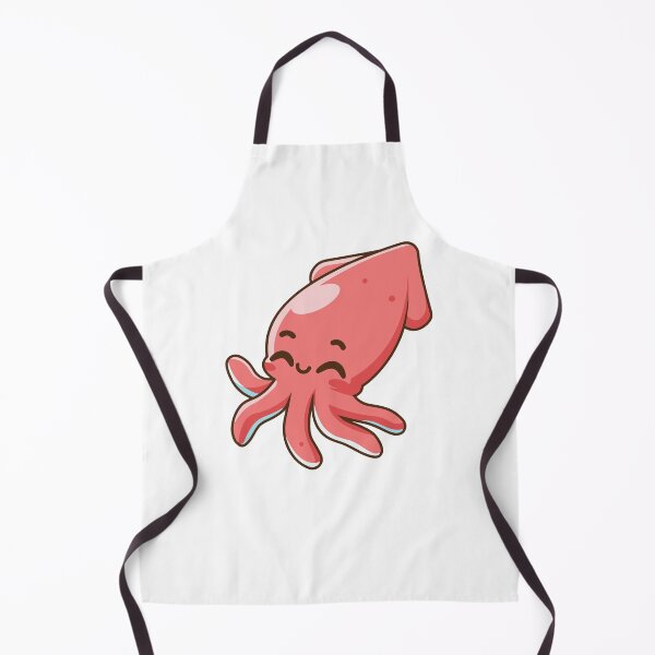 Item preview, Happy Pink Squid Kawaii Sea Creature Art designed and sold by cchpsz.