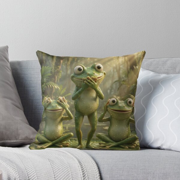 Item preview, Three Frogs designed and sold by Buy us a Coffee Digital Ai Art Design .