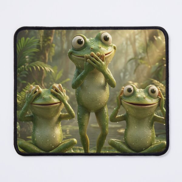 Item preview, Three Frogs designed and sold by Buy us a Coffee Digital Ai Art Design .