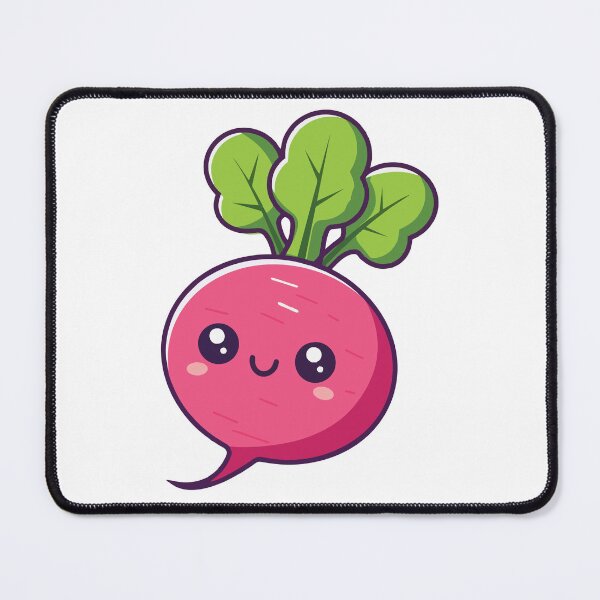 Item preview, Cute Happy Radish Kawaii Vegetable Illustration designed and sold by cchpsz.