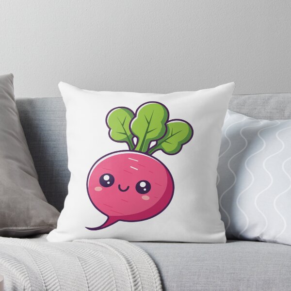 Item preview, Cute Happy Radish Kawaii Vegetable Illustration designed and sold by cchpsz.