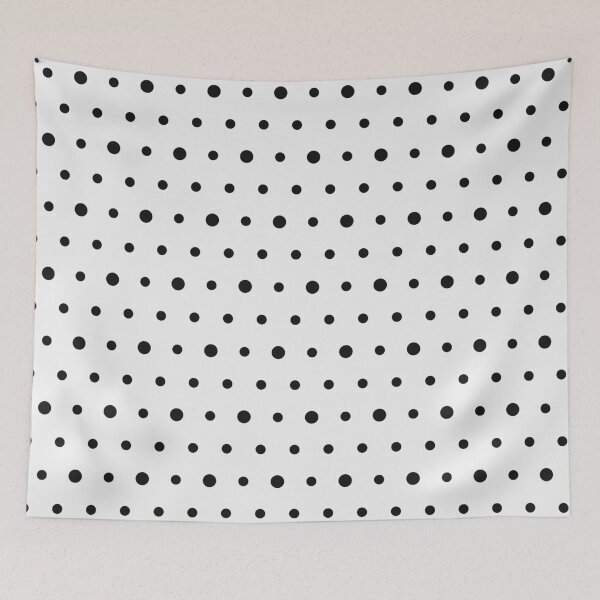 Item preview, White And Black Polka Dot Pattern designed and sold by pattern-archive.