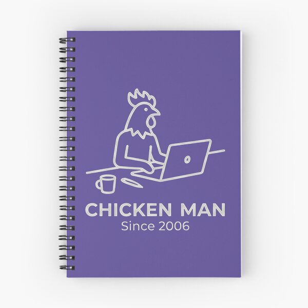 Item preview, Chicken man works - white logo designed and sold by Chicken Man Designs.