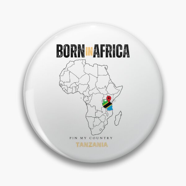 Item preview, Tanzania Map Pin on Africa Design – Personalized African Heritage Print | Proud of Tanzania Gift designed and sold by Sahyun-Print.