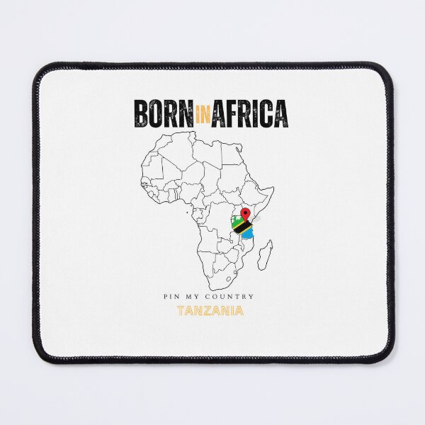 Item preview, Tanzania Map Pin on Africa Design – Personalized African Heritage Print | Proud of Tanzania Gift designed and sold by Sahyun-Print.