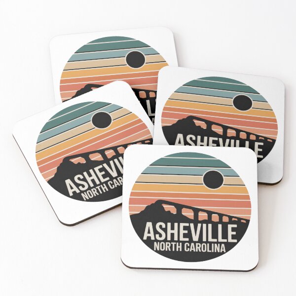Item preview, Asheville North Carolina: Mountain Circle Art with Bridge Silhouette designed and sold by CircinusStore.