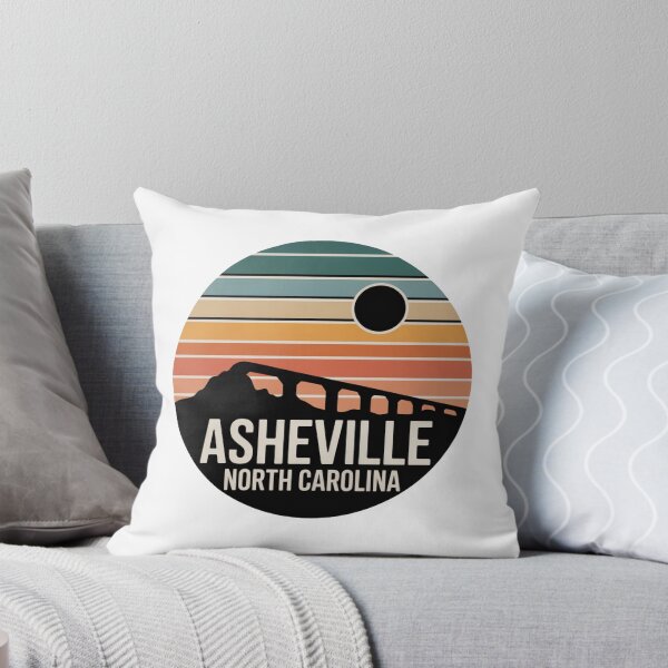 Item preview, Asheville North Carolina: Mountain Circle Art with Bridge Silhouette designed and sold by CircinusStore.