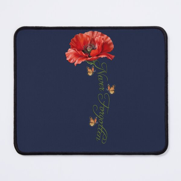 Item preview, Never Forgotten Red Poppy Flower Monarch Butterfly Memorial Remembrance Gift Women designed and sold by tamdevo1.