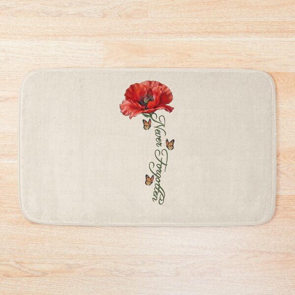 Item preview, Never Forgotten Red Poppy Flower Monarch Butterfly Memorial Remembrance Gift Women designed and sold by tamdevo1.