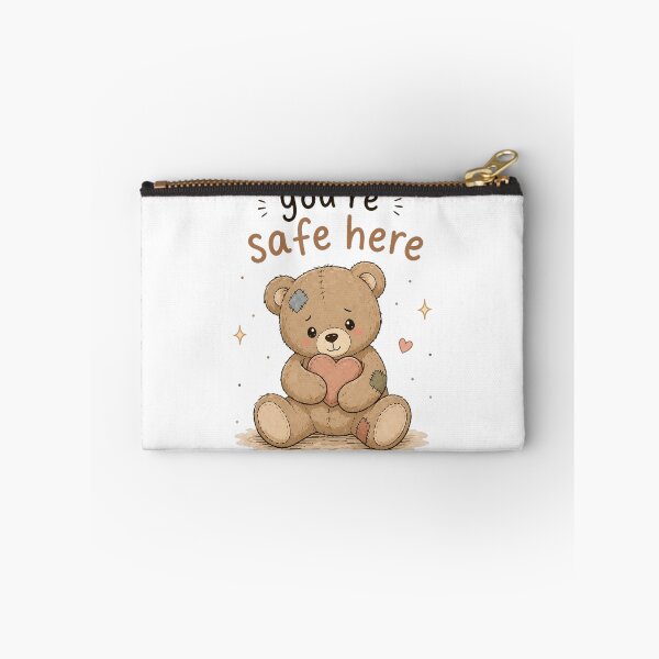 Item preview, You’re Safe Here – Cute Teddy Bear Comfort & Mental Health Design designed and sold by InkWanderStudio.