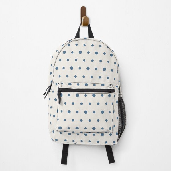 Item preview, Cream And Blue Polka Dot Pattern designed and sold by pattern-archive.
