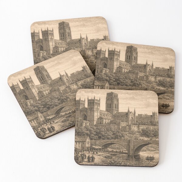 Item preview, Durham Cathedral Vintage Illustration | Norman Architecture Art | World Cathedrals Series designed and sold by LinePlatePress.