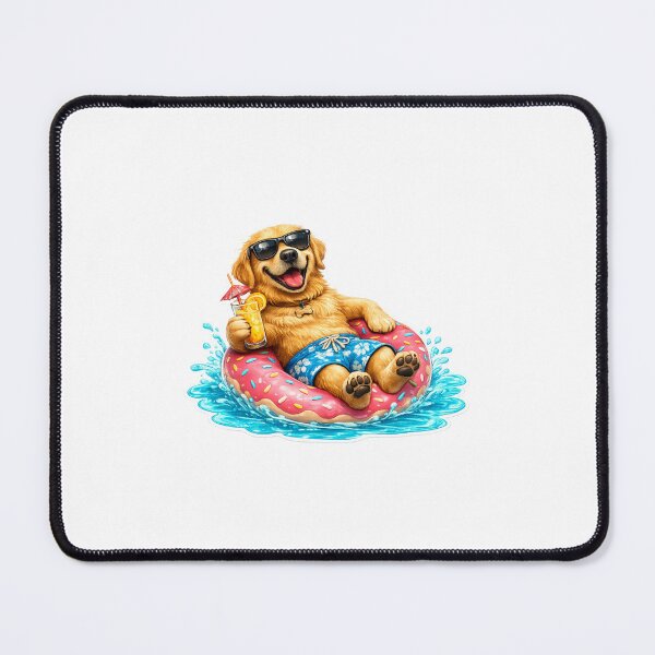 Item preview, Funny Summer Dog Sticker designed and sold by kissing Pets.