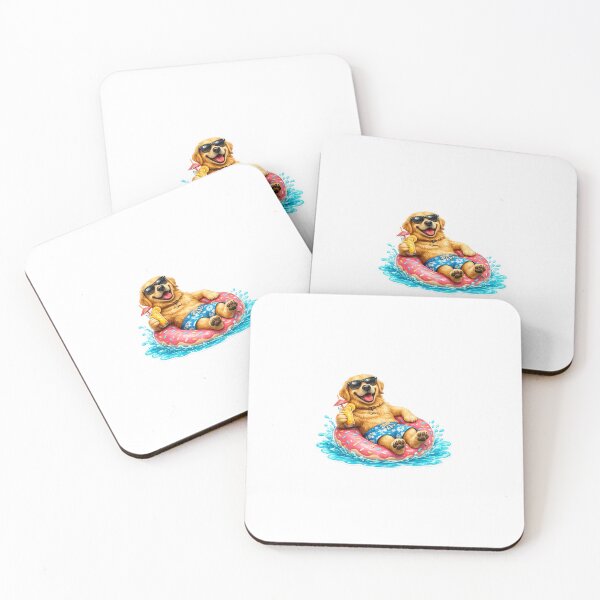 Item preview, Funny Summer Dog Sticker designed and sold by kissing Pets.