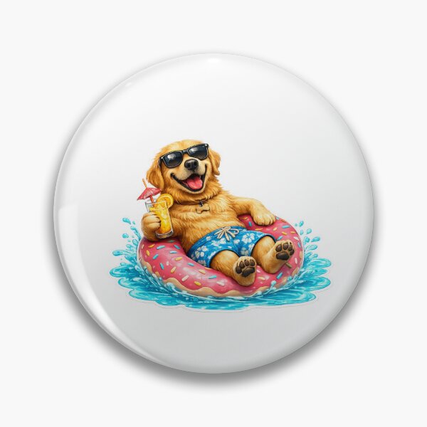 Item preview, Funny Summer Dog Sticker designed and sold by kissing Pets.