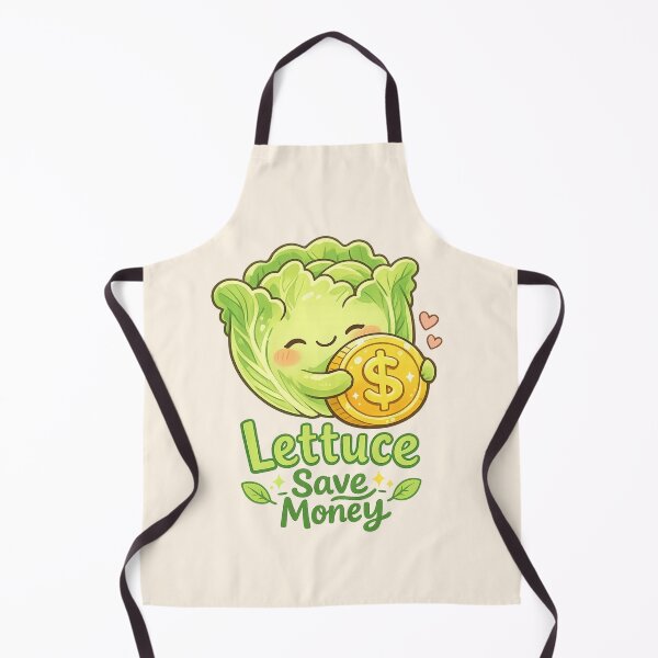 Item preview, Lettuce Save Money Cute Kawaii Pun | Cozy Pastel Finance Humor Sticker designed and sold by PopCulturePixel.