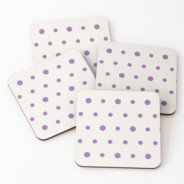 Item preview, Cream And Purple Polka Dot Pattern designed and sold by pattern-archive.