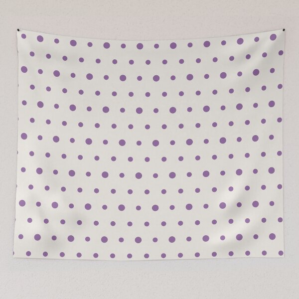 Item preview, Cream And Purple Polka Dot Pattern designed and sold by pattern-archive.