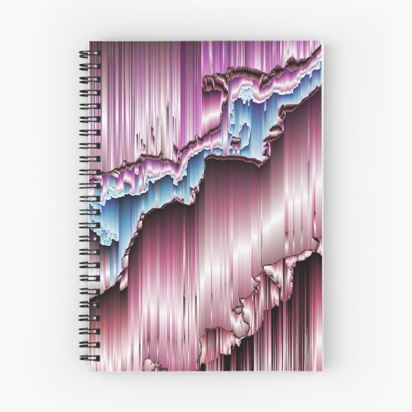 Item preview, Abstract pink and magenta crystal texture with vertical glitch lines designed and sold by ScreenPin.