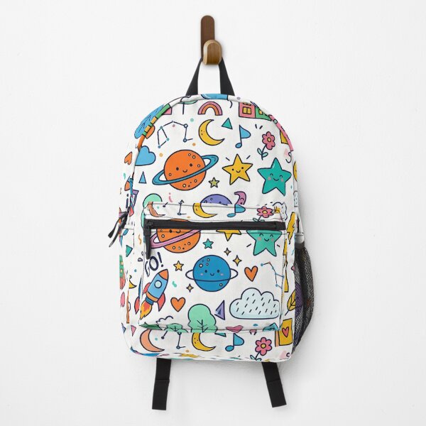 Item preview, Kawaii Space Planet Rocket Doodle Pattern designed and sold by novadawy.