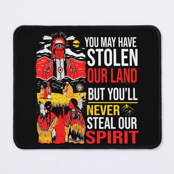 Item preview, You May Have Stolen Our Land But You’ll Never Steal Our Spirit designed and sold by cozygamerstore.