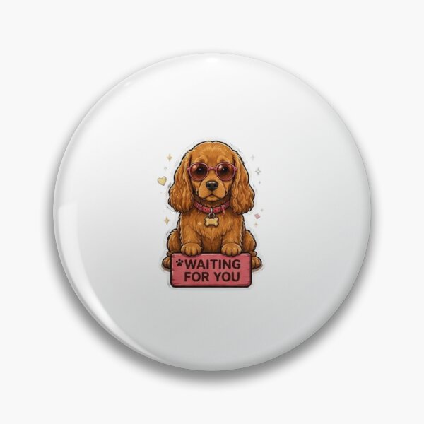 Item preview, Cute Cocker Spaniel Waiting For You Sticker designed and sold by SainiArt19.