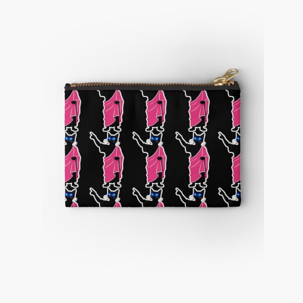 Item preview, Preaching Black Cat in Pink Toga Pointing Up designed and sold by ZunZunArt.
