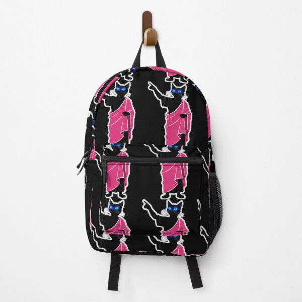 Item preview, Preaching Black Cat in Pink Toga Pointing Up designed and sold by ZunZunArt.