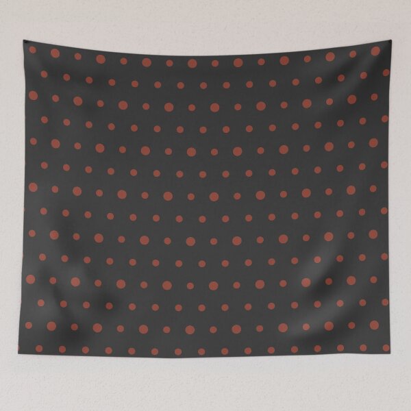Item preview, Charcoal And Rust Polka Dot Pattern designed and sold by pattern-archive.