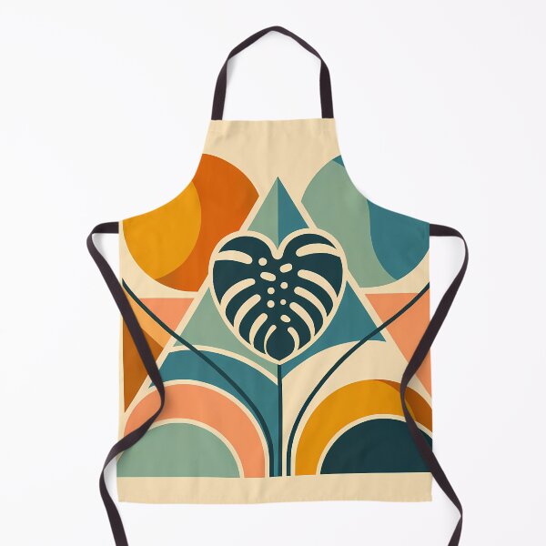Item preview, Geometric Monstera Leaf with Bold Botanical Shapes designed and sold by InkSmithery.