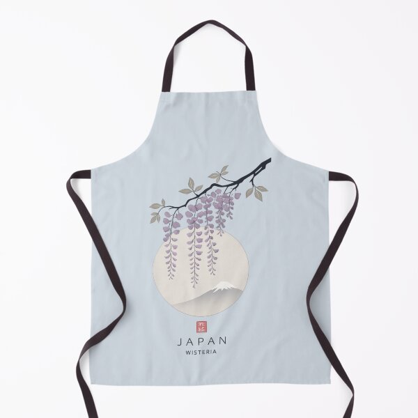 Item preview, Vintage Japanese Wisteria Art Mount Fuji Moon designed and sold by SakuraMarket26.