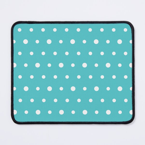 Item preview, Aqua And White Polka Dot Pattern designed and sold by pattern-archive.
