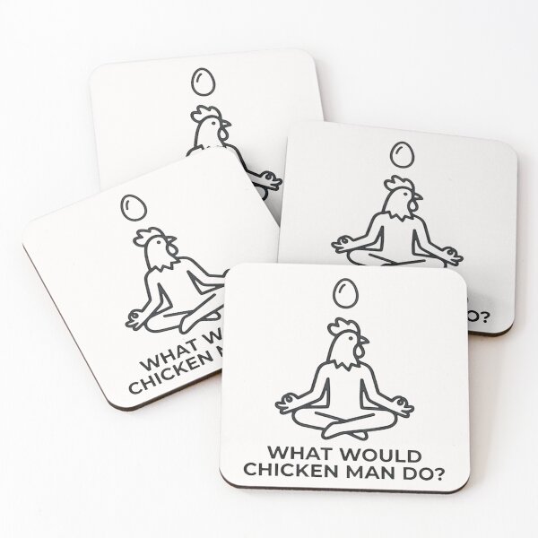 Item preview, Chicken Man Meditates designed and sold by Chicken Man Designs.