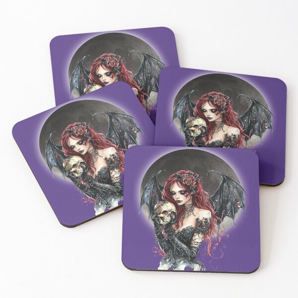 Item preview, Dark Angel Holding Skull – Gothic Fantasy designed and sold by Szpaku desart .