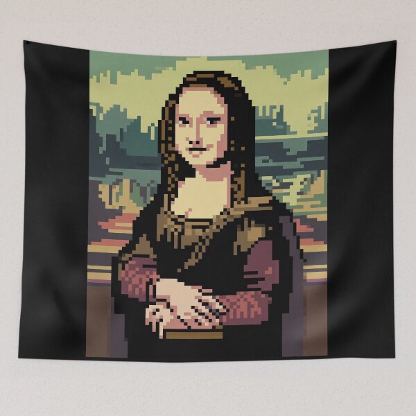 Item preview, Pixel Art Mona Lisa designed and sold by Enea Kelo.
