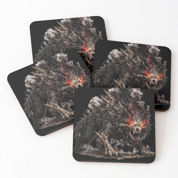 Item preview, Shadow Direwolf - Hellbound Beast Dark Fantasy Art designed and sold by VipePrint.