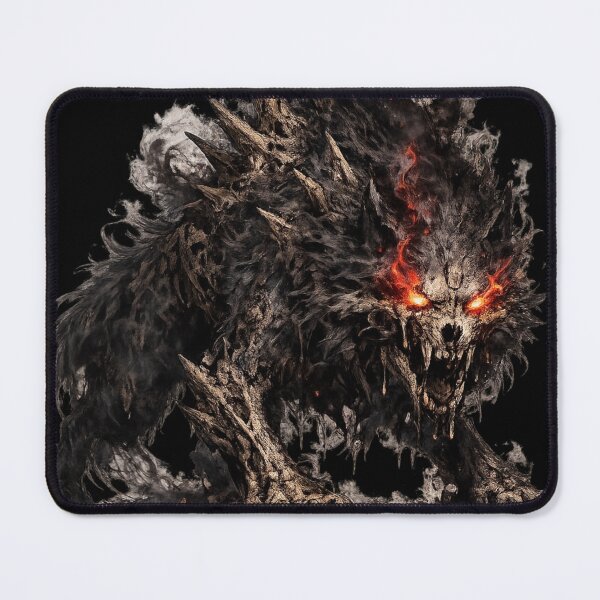 Item preview, Shadow Direwolf - Hellbound Beast Dark Fantasy Art designed and sold by VipePrint.