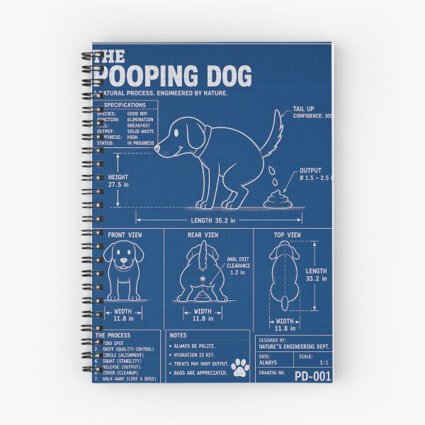 Item preview, Pooping Dog Blueprint designed and sold by Willyboy16.