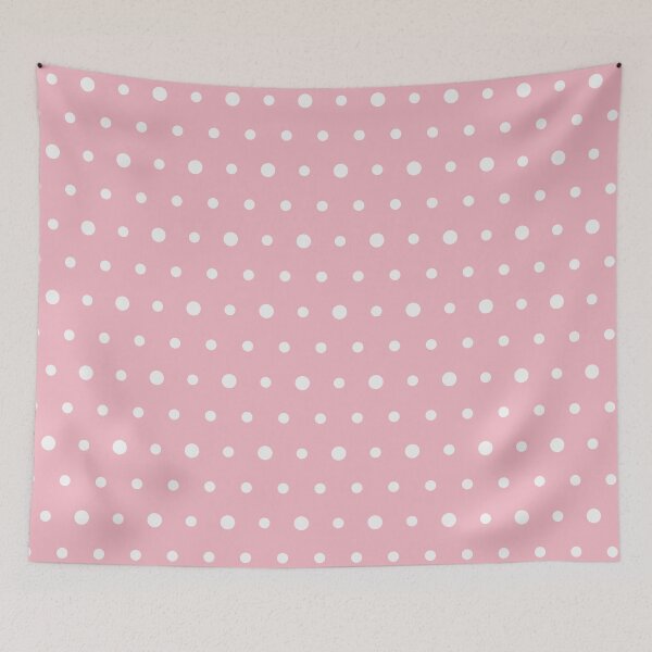 Item preview, Blush And White Polka Dot Pattern designed and sold by pattern-archive.