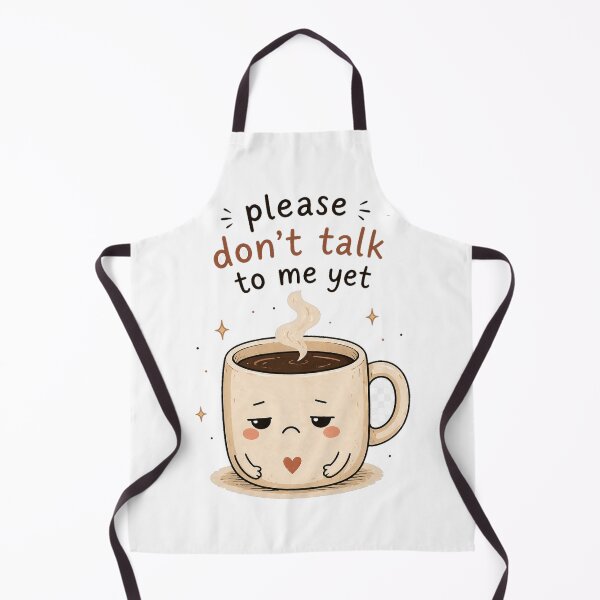 Item preview, Please Don’t Talk to Me Yet – Coffee Mood Introvert Cute Design designed and sold by InkWanderStudio.