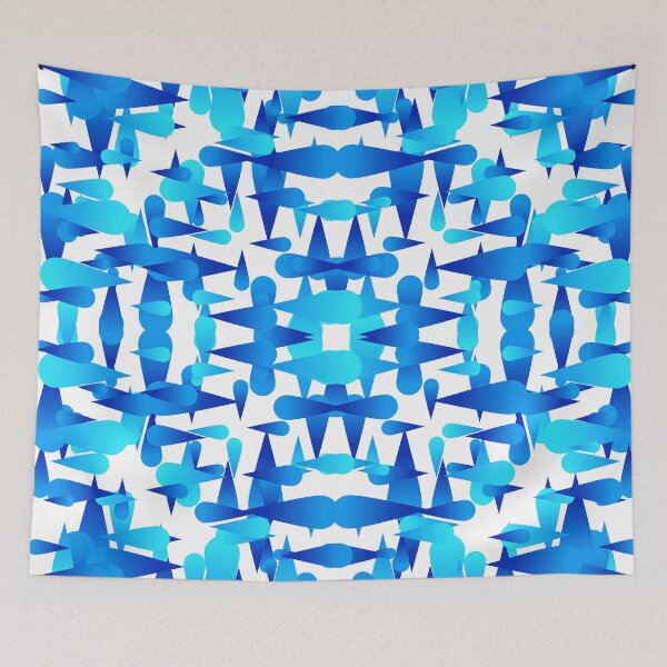 Item preview, Blue Symmetrical Pattern designed and sold by Digitaload.