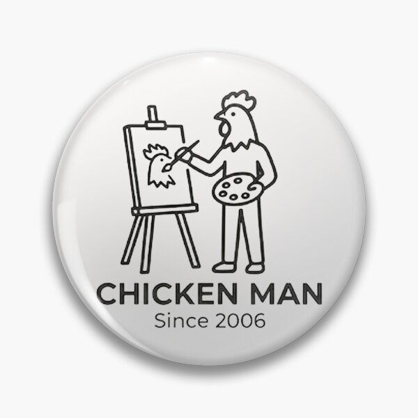 Item preview, Chicken Man painting designed and sold by Chicken Man Designs.
