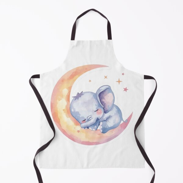 Item preview, Cute Kawaii Baby Elephant - Dreamy Night designed and sold by DigitfanStudio.