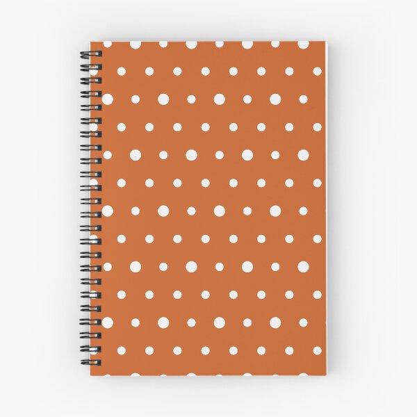 Item preview, Burnt Orange And White Polka Dot Pattern designed and sold by pattern-archive.