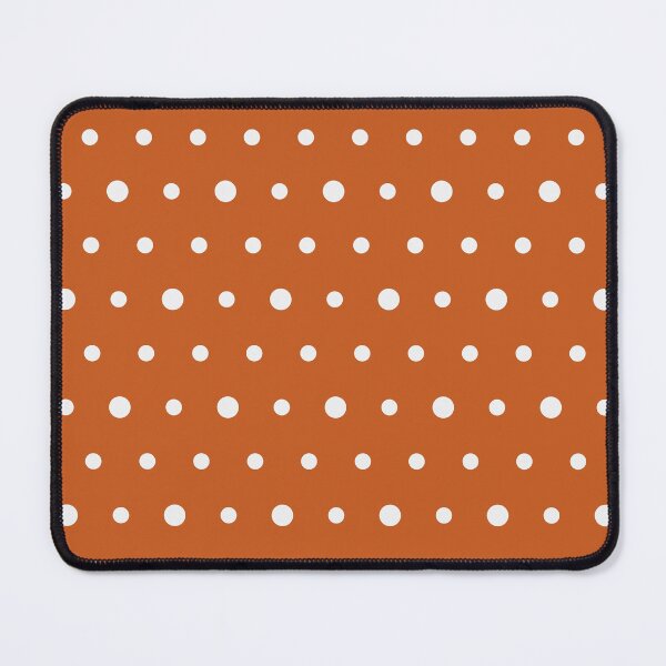 Item preview, Burnt Orange And White Polka Dot Pattern designed and sold by pattern-archive.